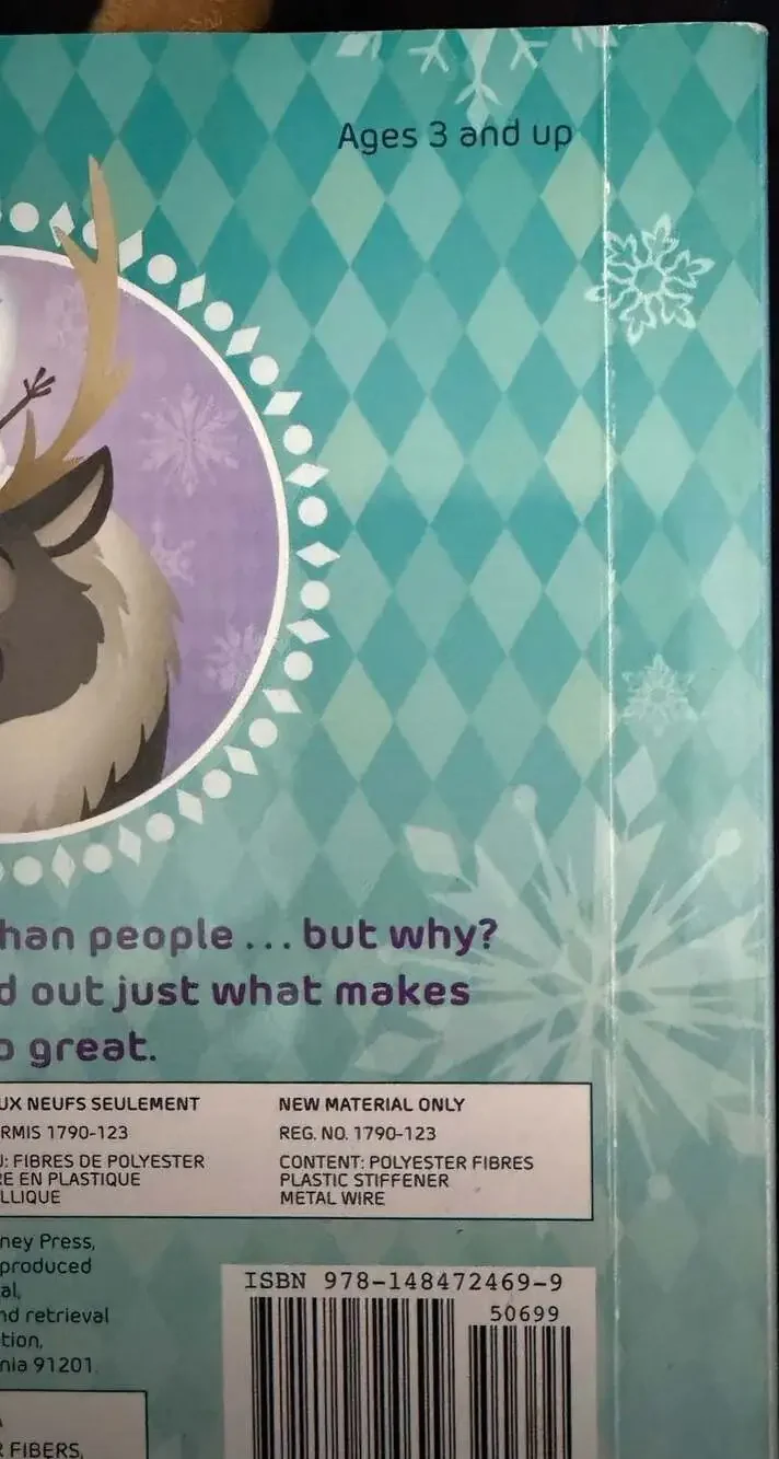 Disney Frozen: Reindeers Are Better Than People Board Book with Plush‎ Antlers
